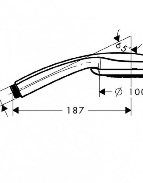 Ручной душ Hansgrohe Croma 100 Multi, ½’ (28536000)