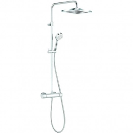 Export Group – Душевая система KLUDI LOGO DUAL SHOWER SYSTEM с термостатом, хром (6809805-00)