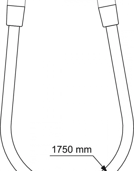 Шланг для душа Ideal Standard IDEALFLEX 1750 мм, подсоединение G1/2