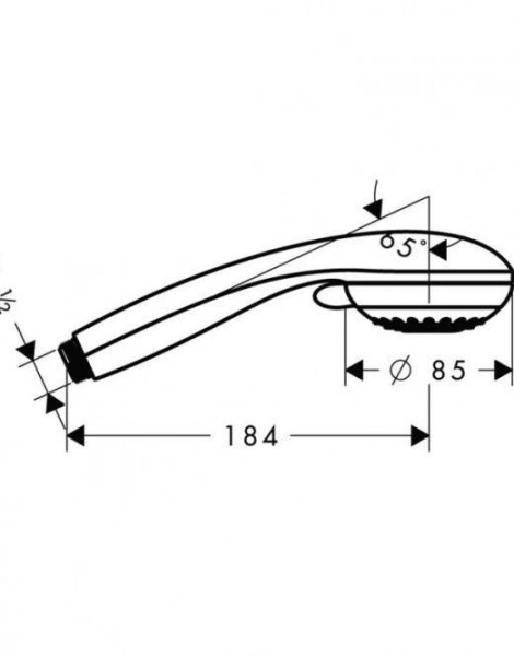 Ручной душ Hansgrohe Crometta 85 Variojet,½’ (28562000)