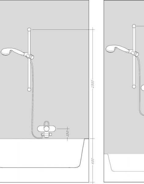 Душевой набор Hansgrohe Croma 100 1jet/Unica'C 0,90 м, ½’ (27724000)