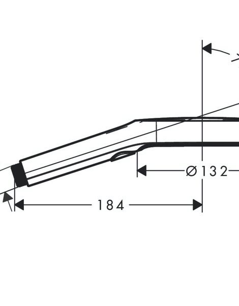 Ручной душ Hansgrohe Rainfinity 130 3jet, черный матовый (26864670)