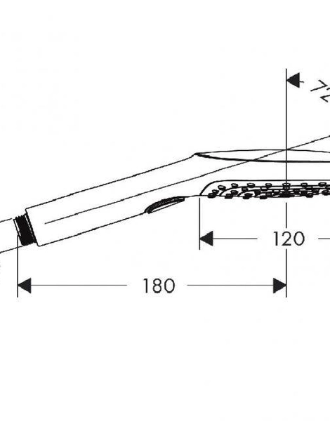 Ручной душ Hansgrohe Raindance Select 120 Air 3jet, ½ (26520400)
