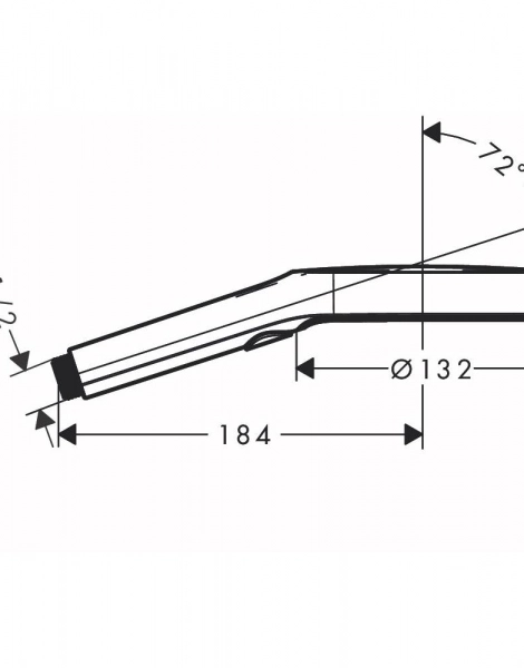 Ручной душ Hansgrohe Rainfinity 130 3jet, хром (26864000)