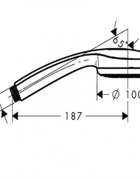 Ручной душ Hansgrohe Croma 100 1jet, ½’ (28580000)