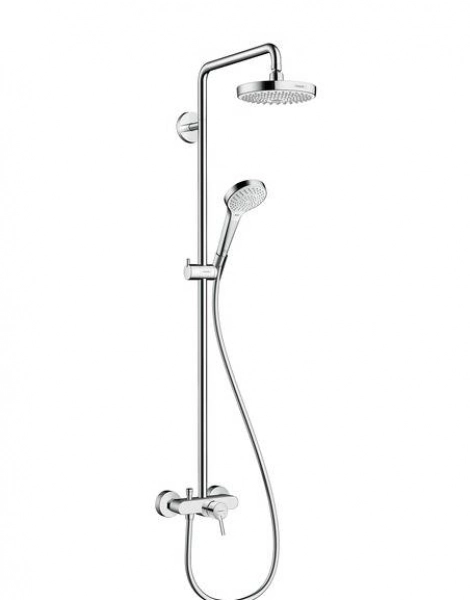 Душевая стойка Hansgrohe Croma Select S 180 2jet с однорычажным смесителем, хром (27255400)