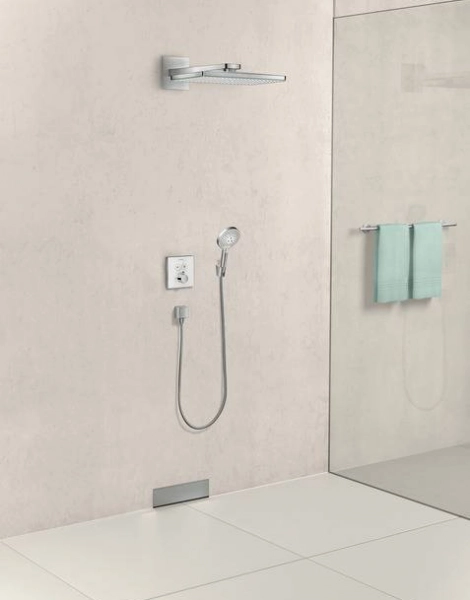 Шланговое подсоединение Hansgrohe FixFit Square с клапаном обратного тока, хром (26455000)