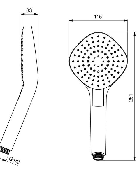 Лейка душевая Ideal Standart IDEALRAIN EVO DIAMOND L3 (B2232AA)