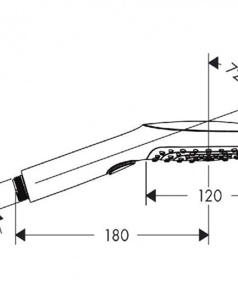 Ручной душ Hansgrohe Raindance Select 120 Air 3jet, ½ (26520000)