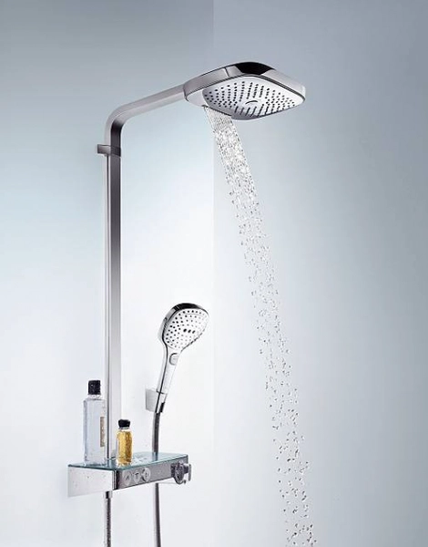 Душевая стойка Hansgrohe Raindance Select E 300 3jet, Showerpipe, с термостатом, хром (27127000)