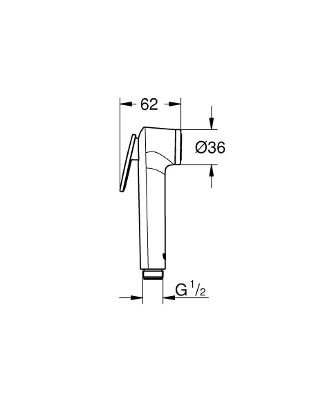 Гигиенический душ Grohe Vitalio 1 вид струи, хром (26351000)