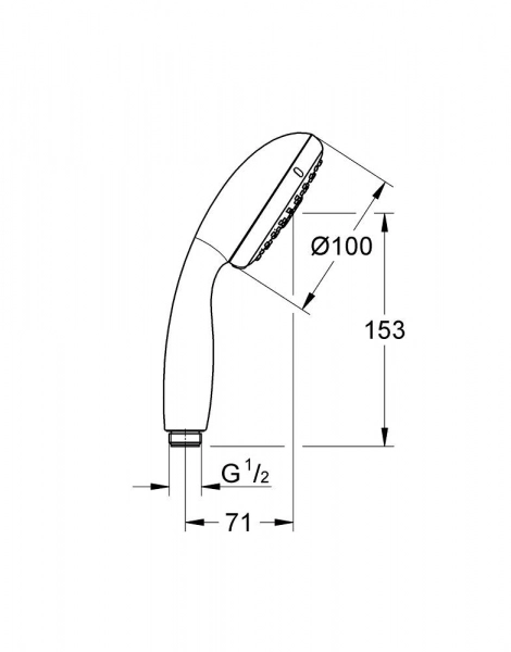 Ручной душ Grohe Tempesta New Хром (28261002)