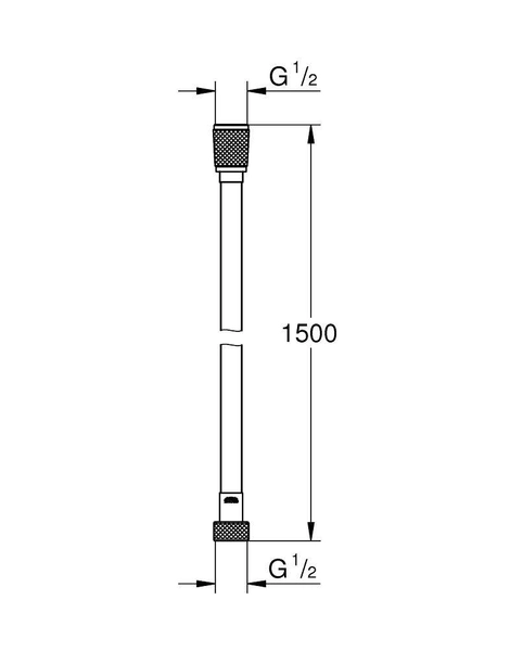 Душевой шланг Grohe Silverflex LongLife 150 Хром (26346000)