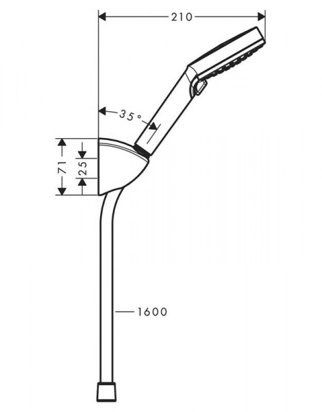 Душевой набор Hansgrohe Vernis Blend 26278000